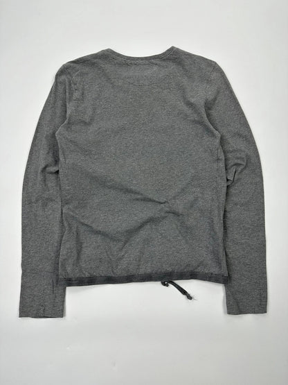 Martin Margiela 00’s Grey Laces Long Sleeves Tee