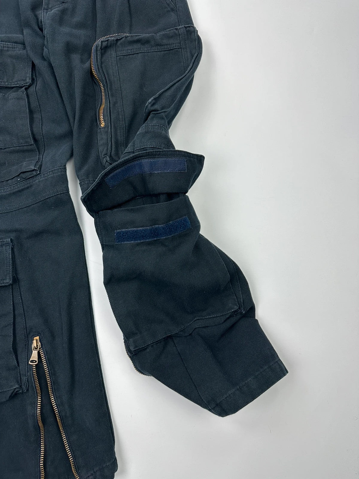 Dolce Gabbana FW2006 Heavy Thick Cargo Zip Navy Pants
