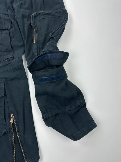 Dolce Gabbana FW2006 Heavy Thick Cargo Zip Navy Pants