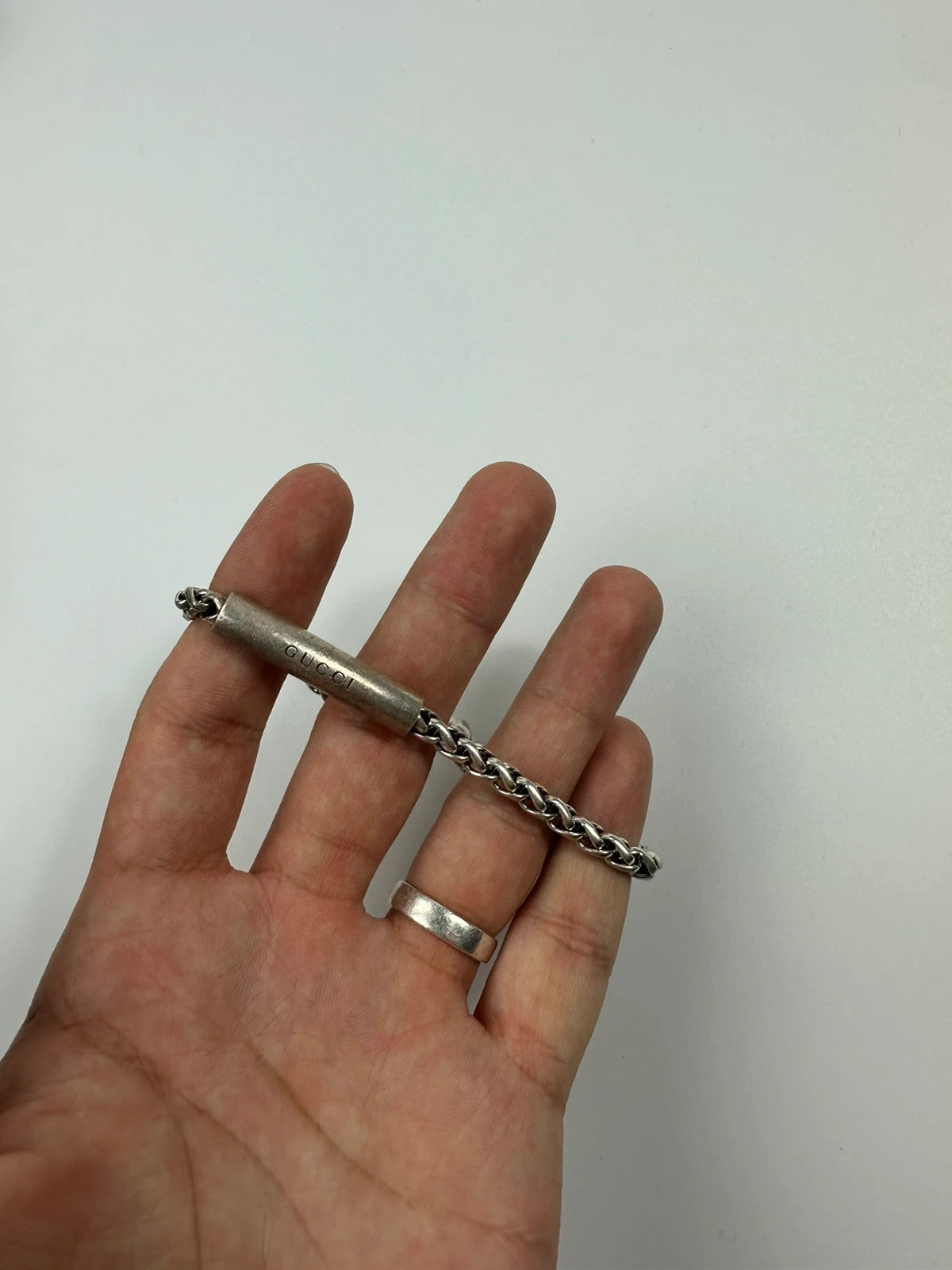 Gucci Silver Army Bracelet SS2001