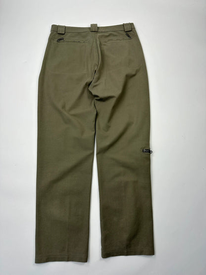 Marithé + François Girbaud 00’s Khaki Tech Zip Pants