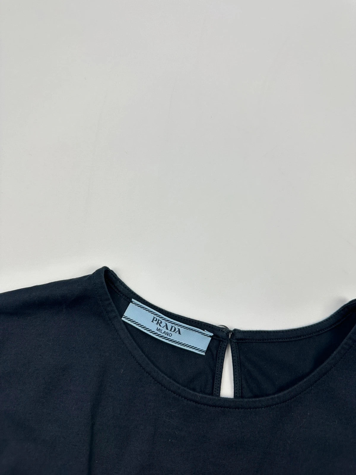 Prada Milano Late 00’s Navy Blue Stripes Sleevesless Top