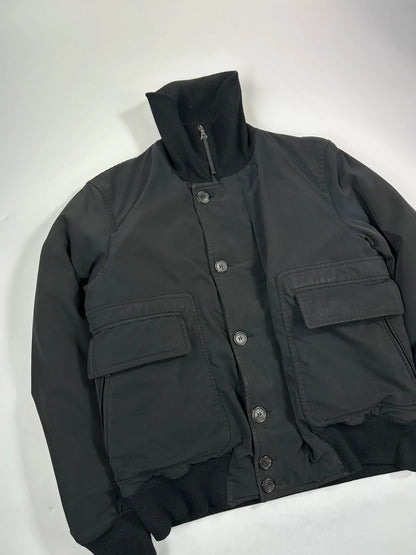 Prada Milano FW2004 Black Down Puffer Bomber Jacket