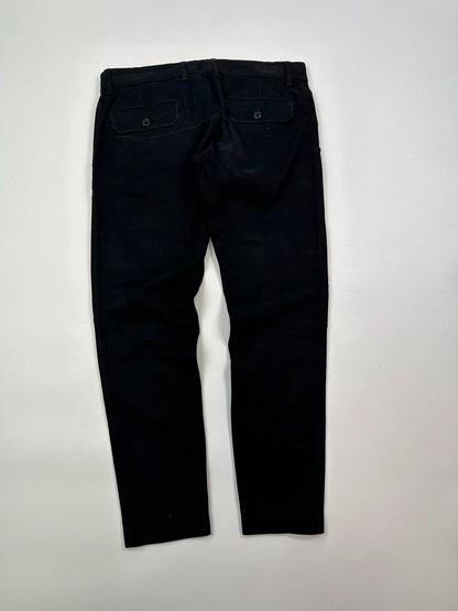 Dolce Gabbana FW2004 Multi Pocket Black Navy Pants