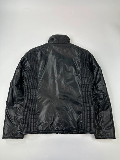 Prada Sport FW2008 Black Crinkle Nylon Padded Jacket