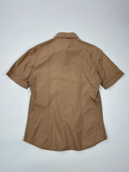 Dolce & Gabbana 00’s Beige Brown Front Pocket Shirt