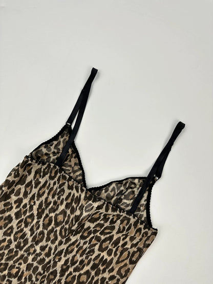 Dolce & Gabbana Leopard Print Mini Dress