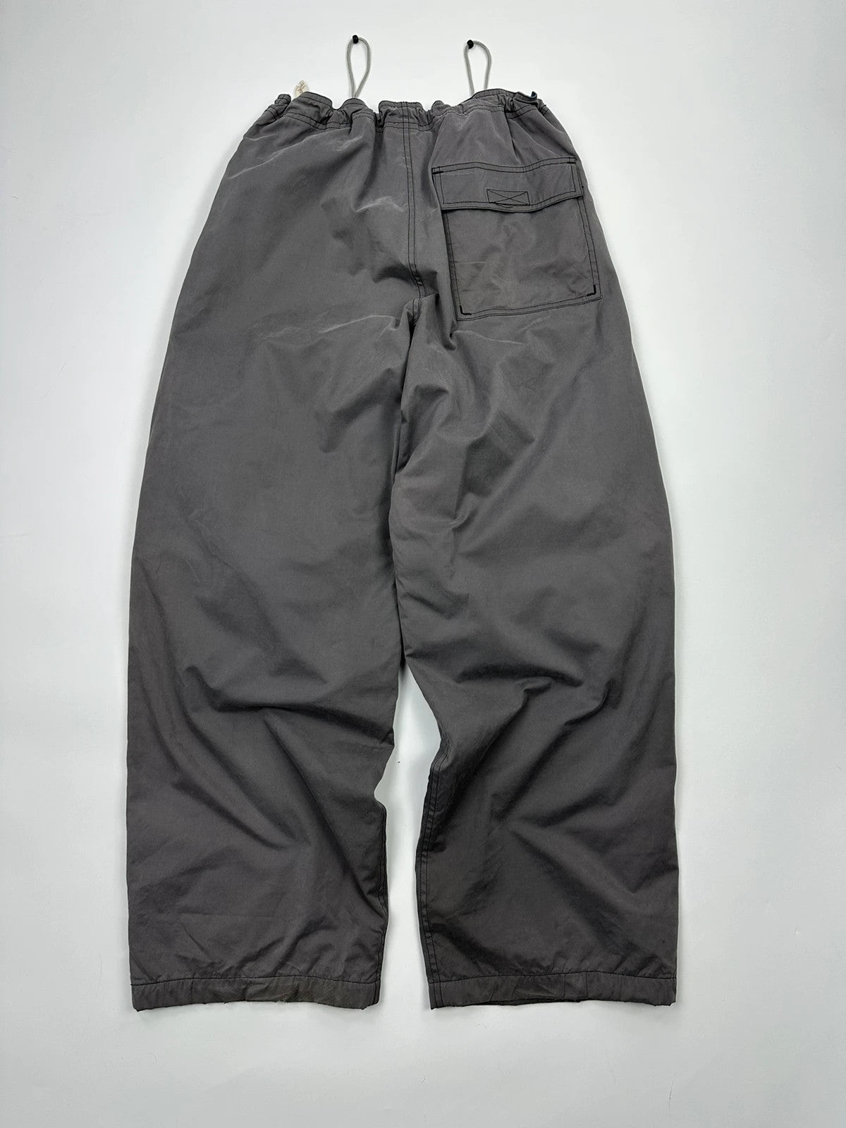 Armani Jeans 90’s Double Knee Grey Parachute Pants