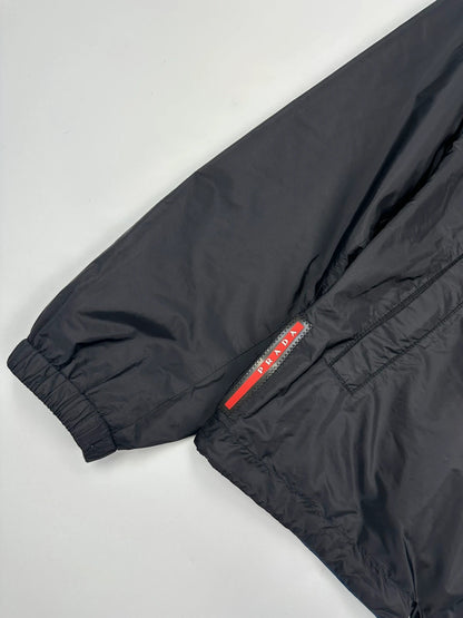 Prada Sport FW2016 Navy Blue & Black Reversible Nylon Jacket