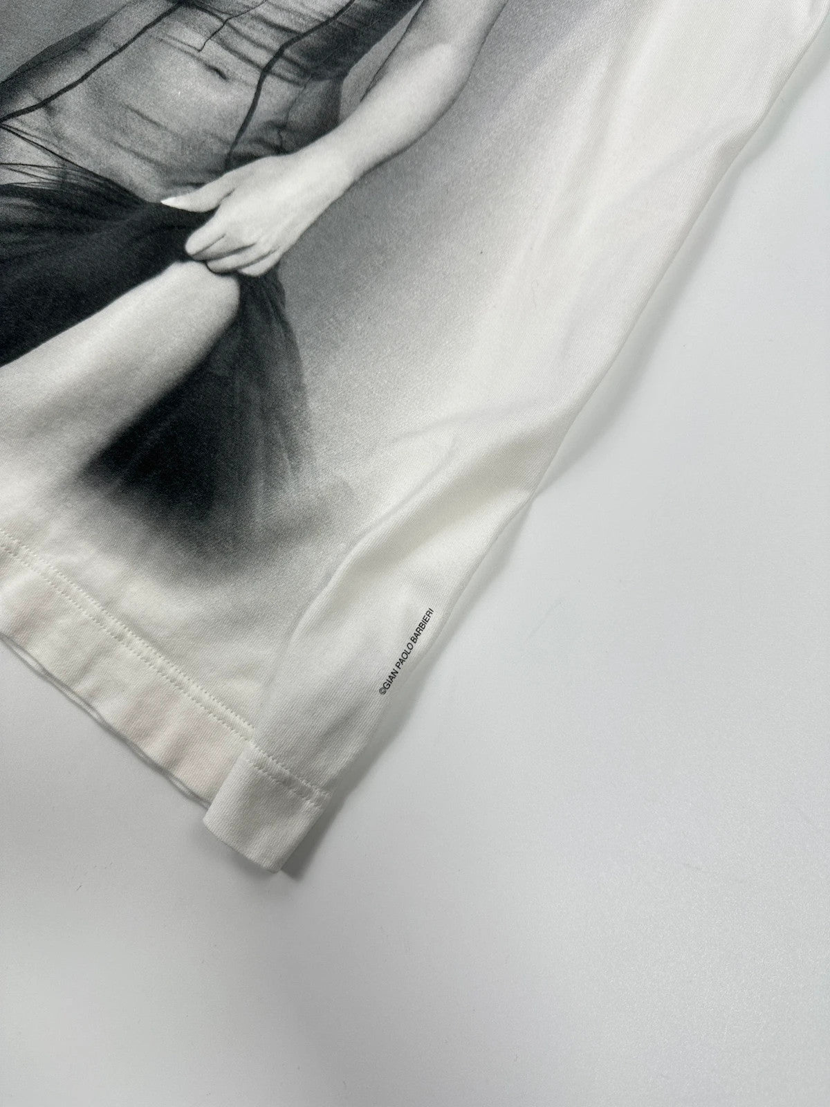 Dolce & Gabbana 2000s Monica Bellucci White Printed Tee