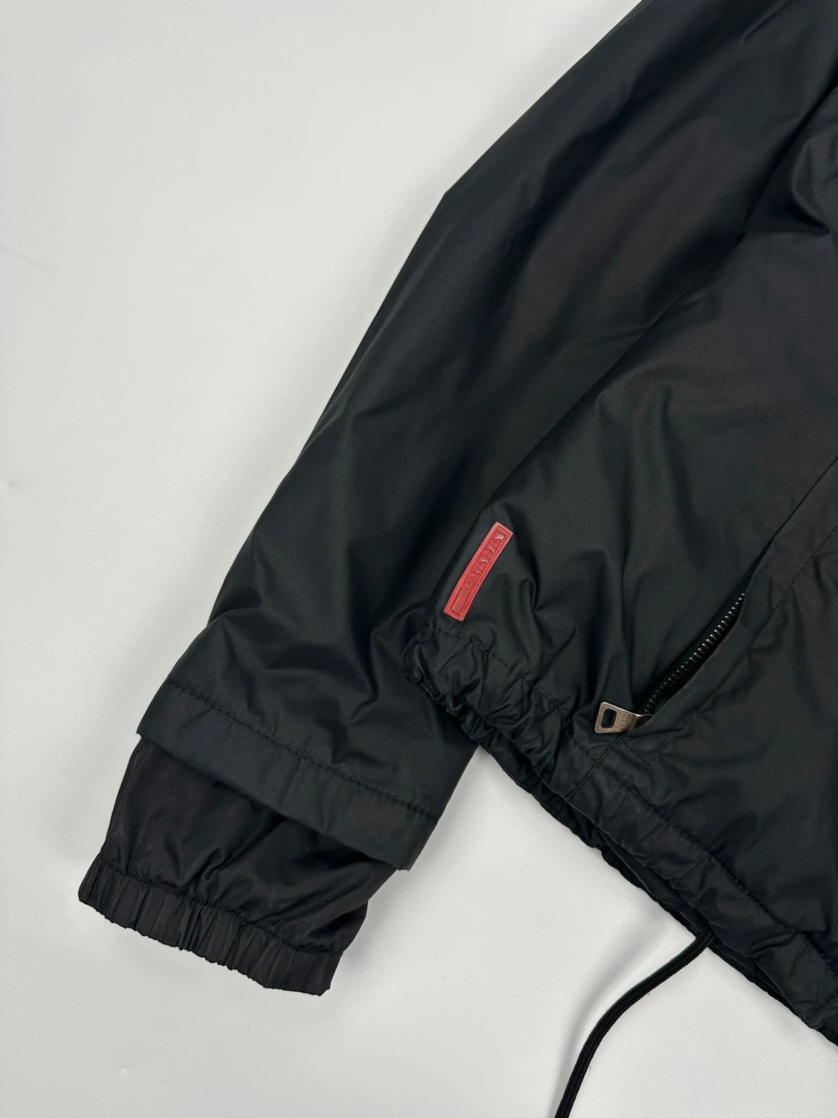 Prada Sport FW2002 Black Nylon & Fur 2In1 Jacket