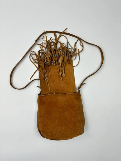 Miu Miu Early 90’s Suede Leather Fringes Cross Body Bag