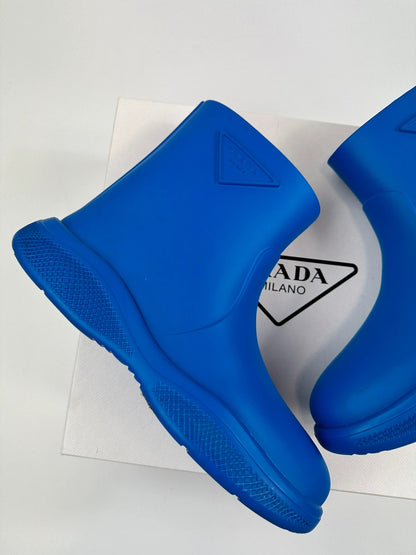 Prada Electric Blue Astroboy Boots Triangle