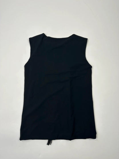 Marithé + François Girbaud 00’s Dark Navy Double Layer Tank Top