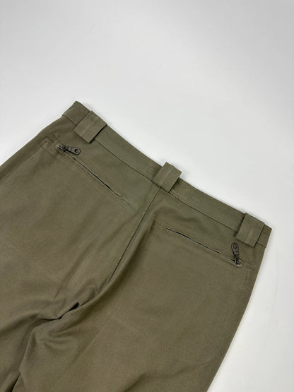 Marithé + François Girbaud 00’s Khaki Tech Zip Pants