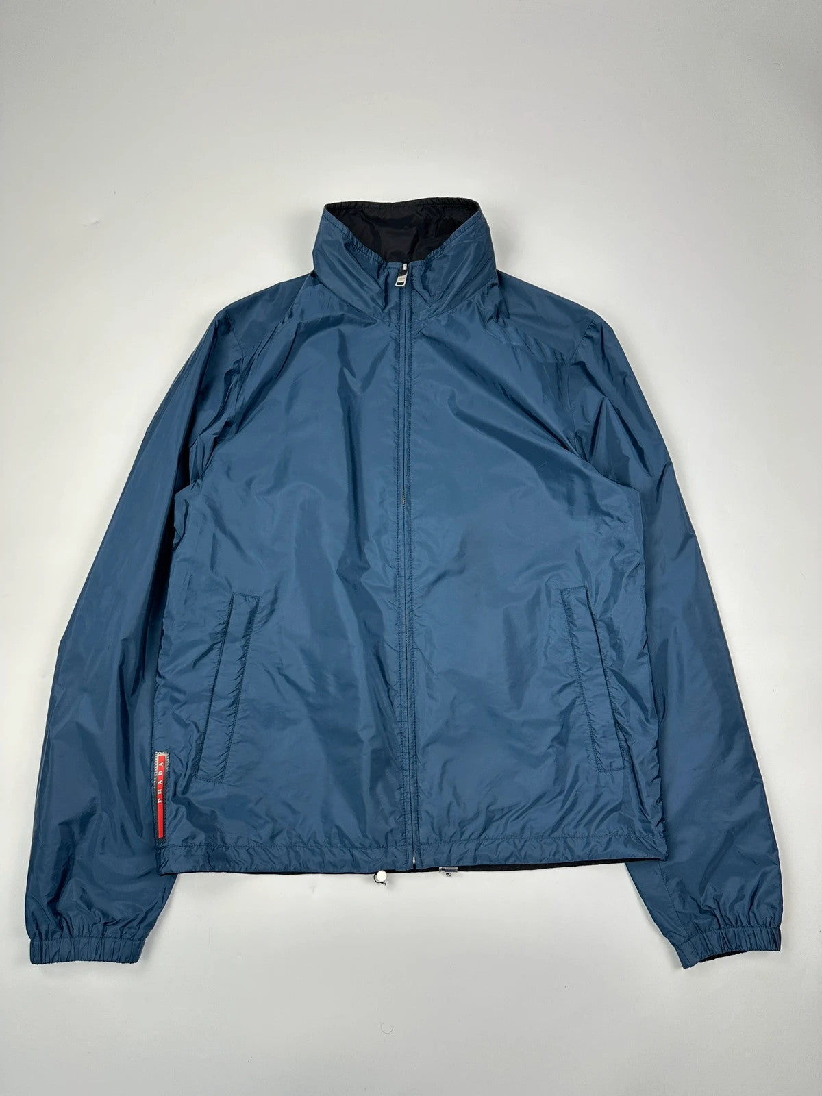 Prada Sport FW2016 Navy Blue & Black Reversible Nylon Jacket