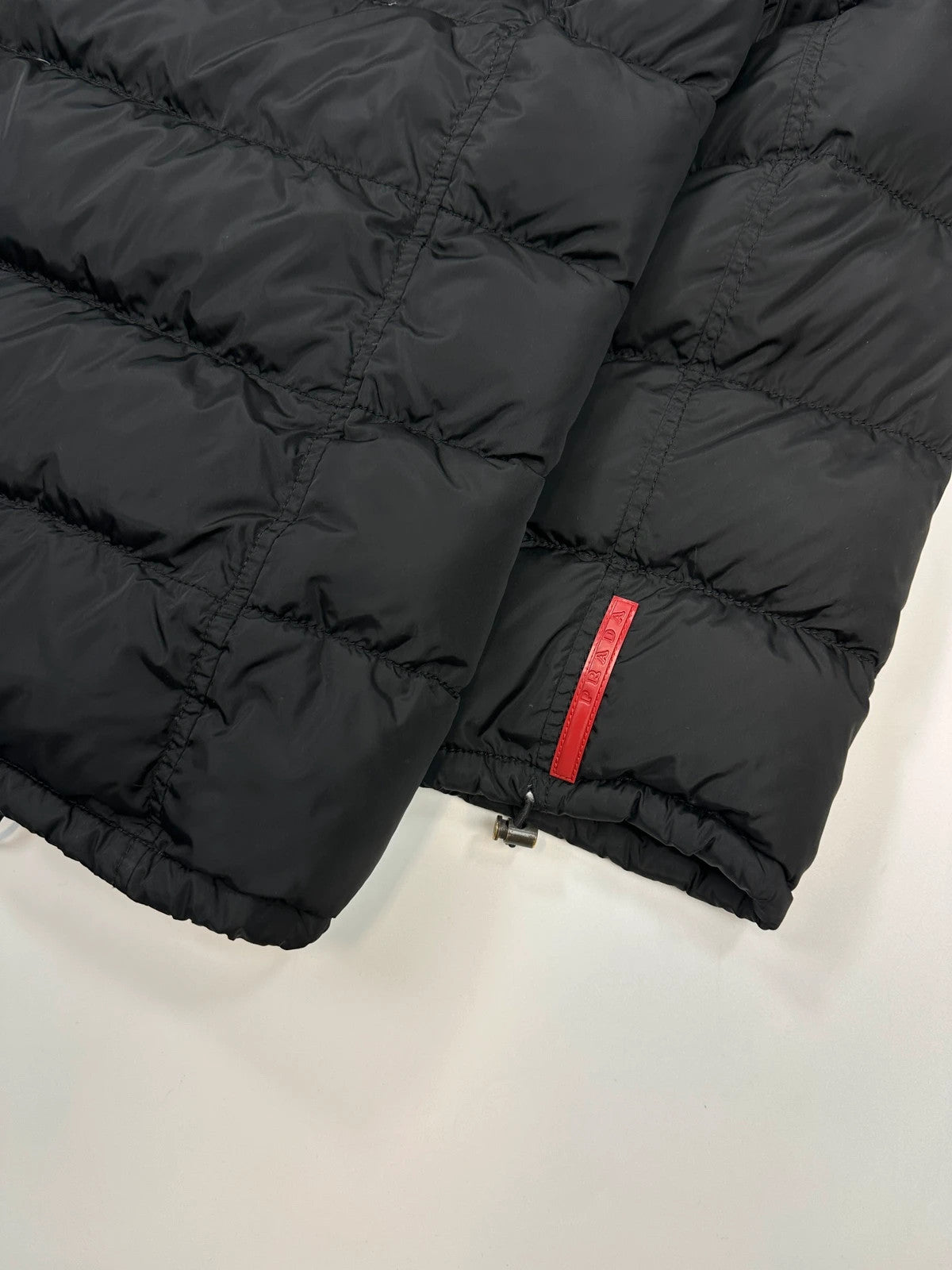 Prada Sport FW2002 Black Nylon & Down Hooded Puffer Jacket