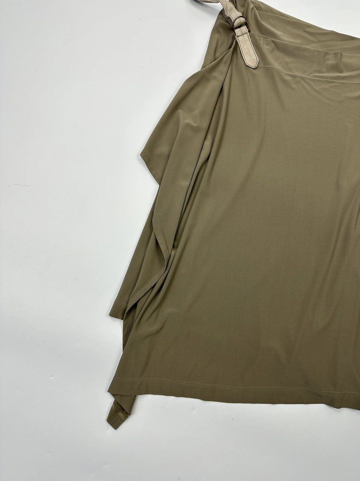 Plein Sud 00’s Wrap Asymmetrical Khaki Long Skirt