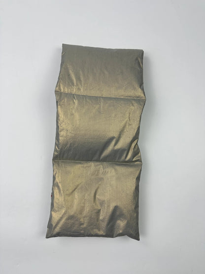 Prada Sport FW99 Magnetic Closure Silver Shiny Padded Scarf