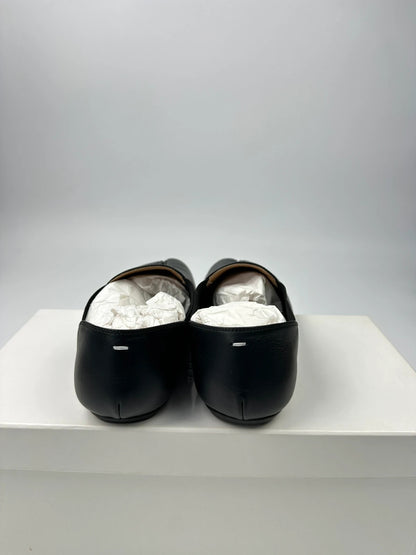 Margiela Tabi Mules Leather Black Dress Shoes