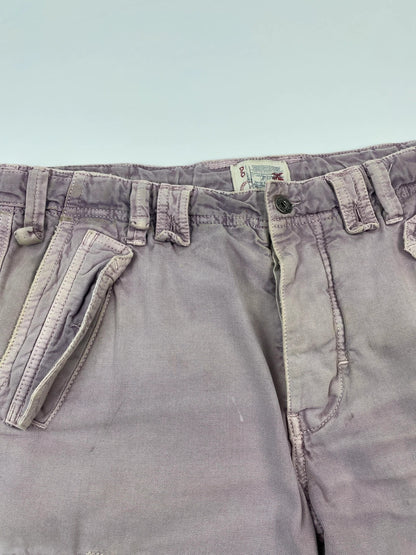 Dolce Gabbana FW2007 Military Cargo Multi Pocket Punk Faded Denim Short Jorts