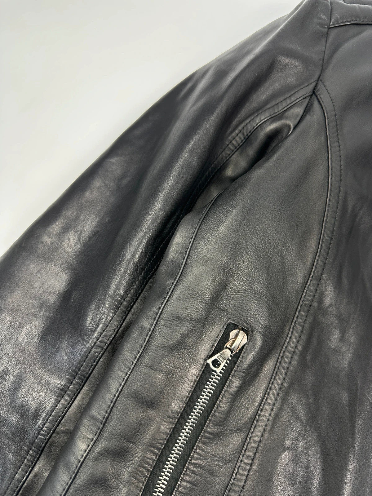 Prada Milano 90’s Motor Leather Jacket Bomber