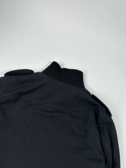 Prada Milano FW2008 Black Padded Army Multi Pockets Bomber Jacket