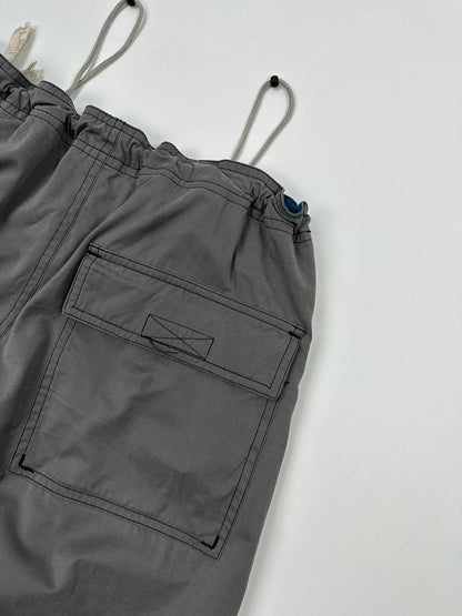 Armani Jeans 90’s Double Knee Grey Parachute Pants