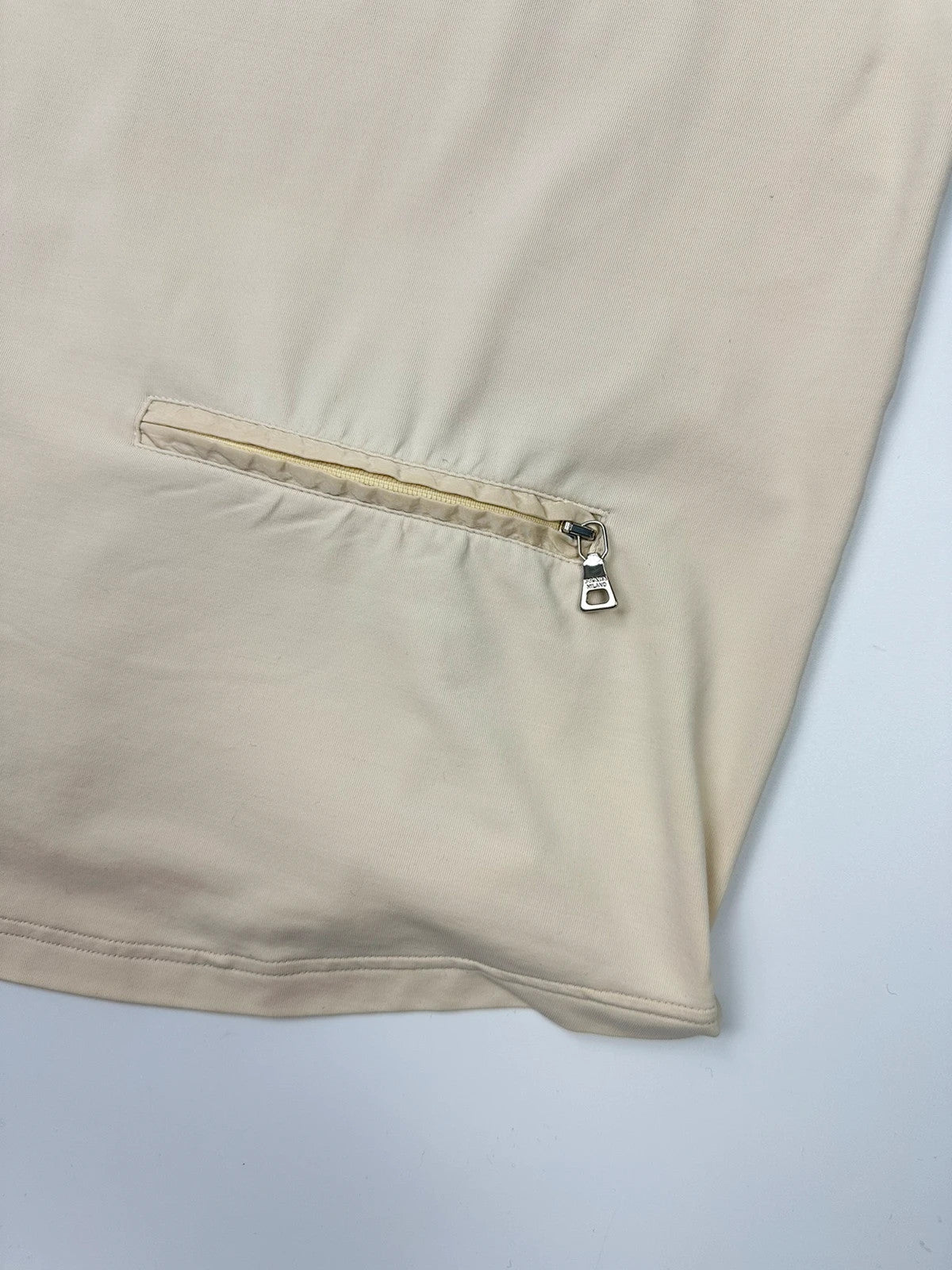 Prada Sport 00’s Beige Tee Short Sleeves Zip Pocket