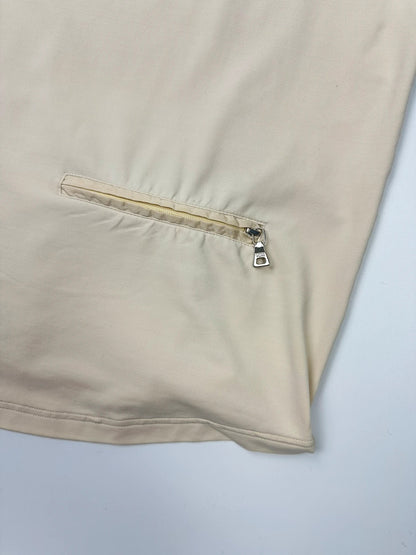 Prada Sport 00’s Beige Tee Short Sleeves Zip Pocket