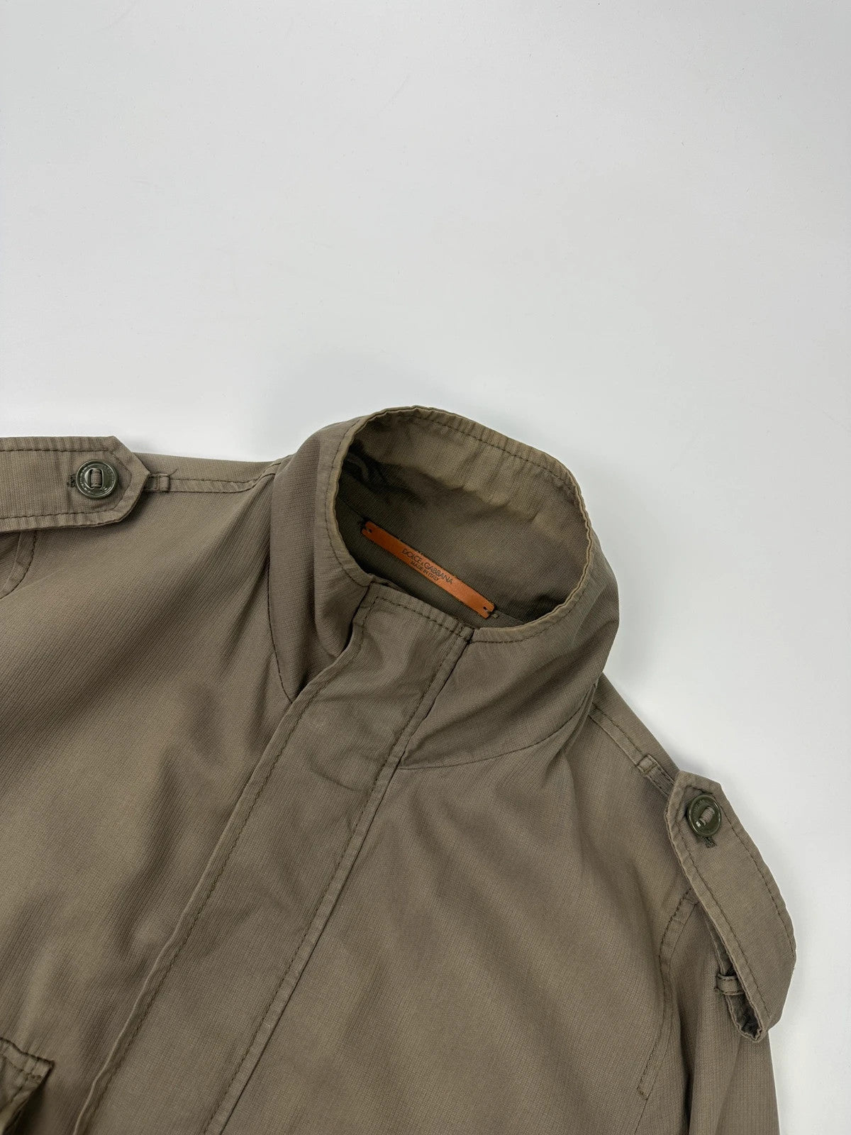 Dolce & Gabbana 00’s Cotton Khaki Army Bomber Jacket