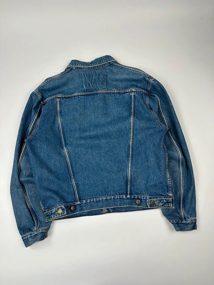 Armani Jeans 90’s Navy Blue Boxy Cut Denim Jacket