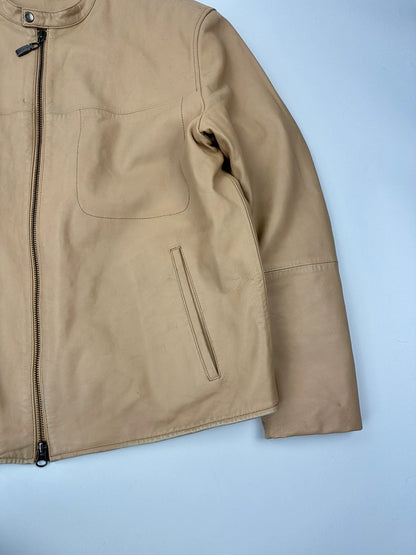 Givenchy 00’s Beige Leather Jacket Motor