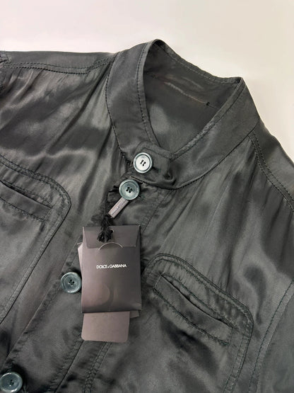 Dolce & Gabbana Super Light Dark Green Cargo Flight Jacket