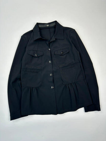 Marithé + Francois Girbaud 00’s Dark Navy Lycra Shirt Longsleeves