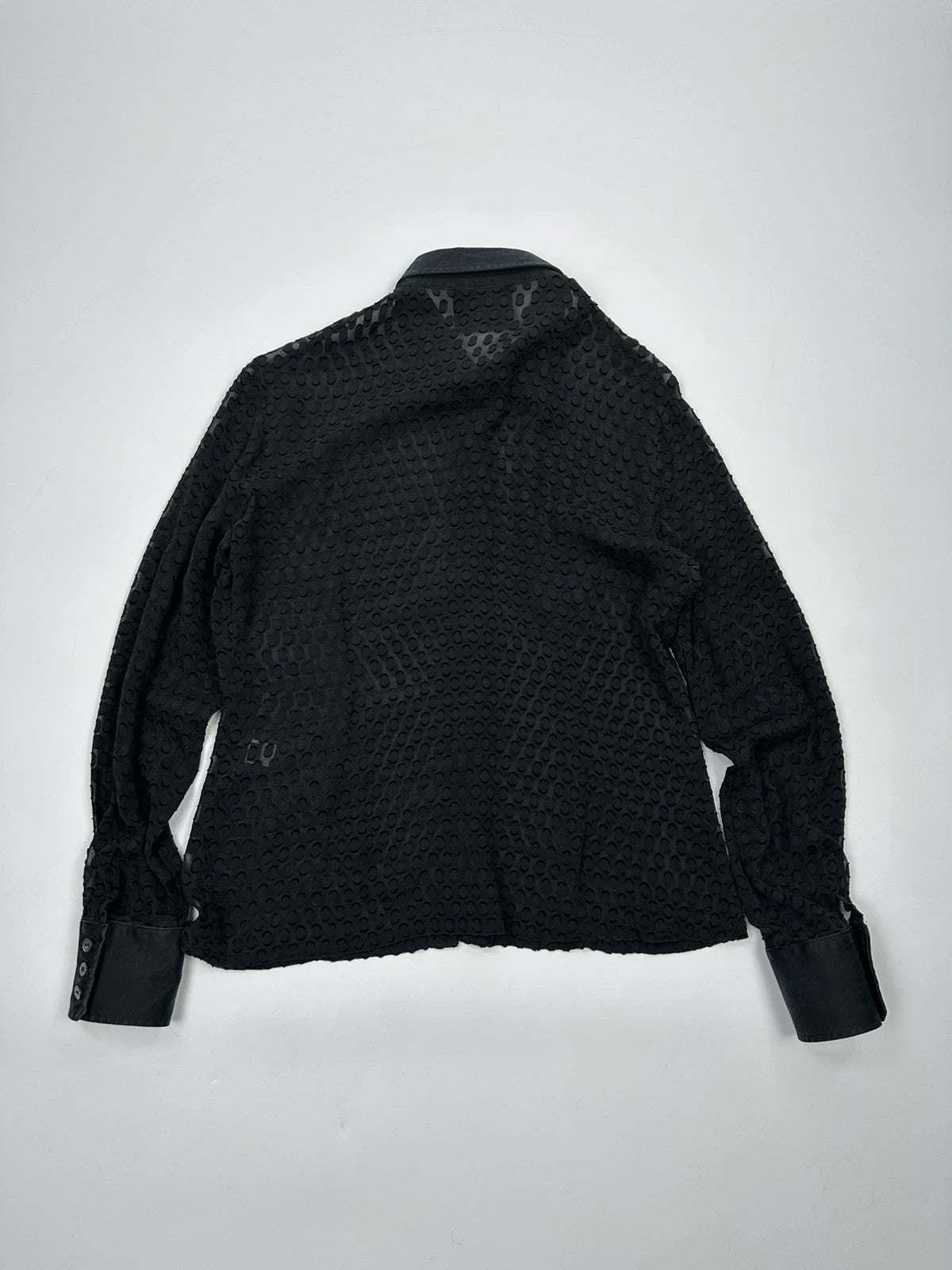 Dolce Gabbana 00’s Black Dotted Light Silk Shirt