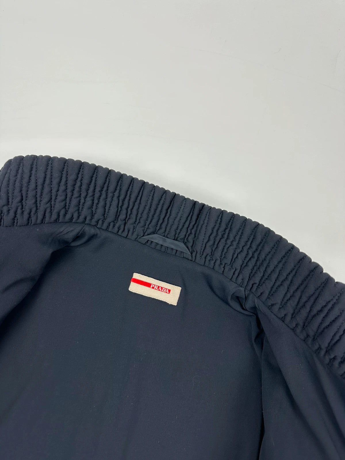 Prada Sport FW2011 Plissé Navy Blue Jacket