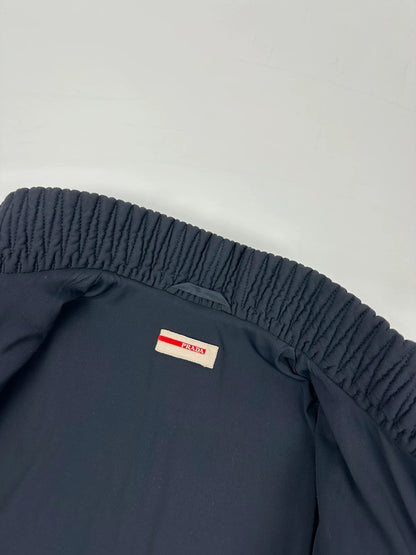Prada Sport FW2011 Plissé Navy Blue Jacket