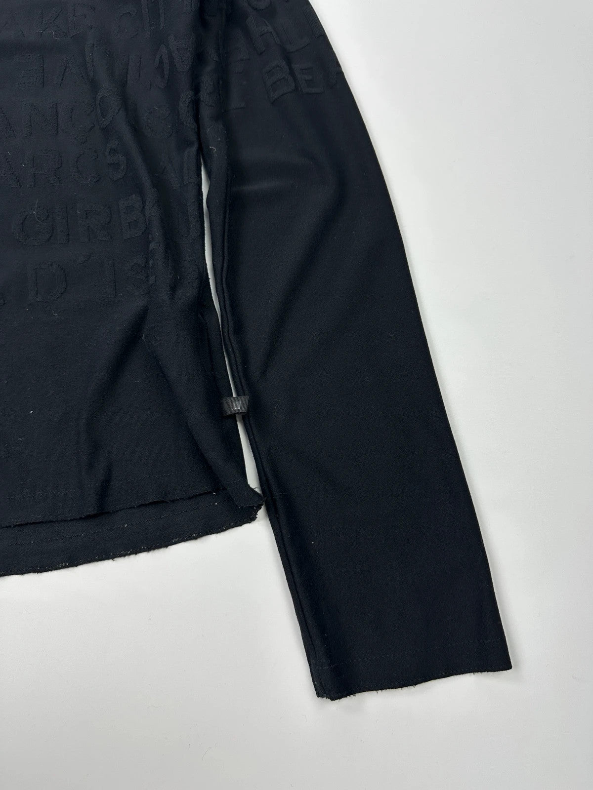 Marithé + François Girbaud 90s Actlive Lettering Black Longsleeves