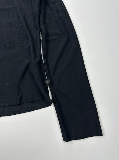 Marithé + François Girbaud 90s Actlive Lettering Black Longsleeves