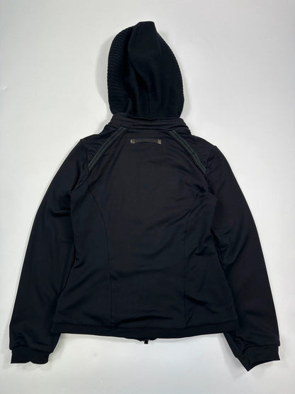 Marithé + François Girbaud 00’s Black Tech Hooded Jacket