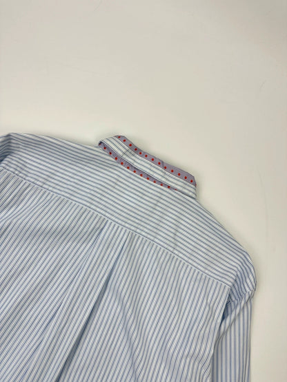 Comme Des Garçons Homme Deux AD2015 Bleu Stripes Longsleeves Shirt