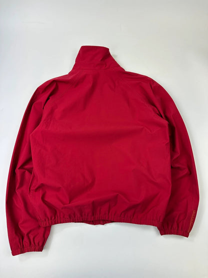 Prada Sport SS2000 Red Rose Nylon Windbreaker Nylon Bomber Jacket