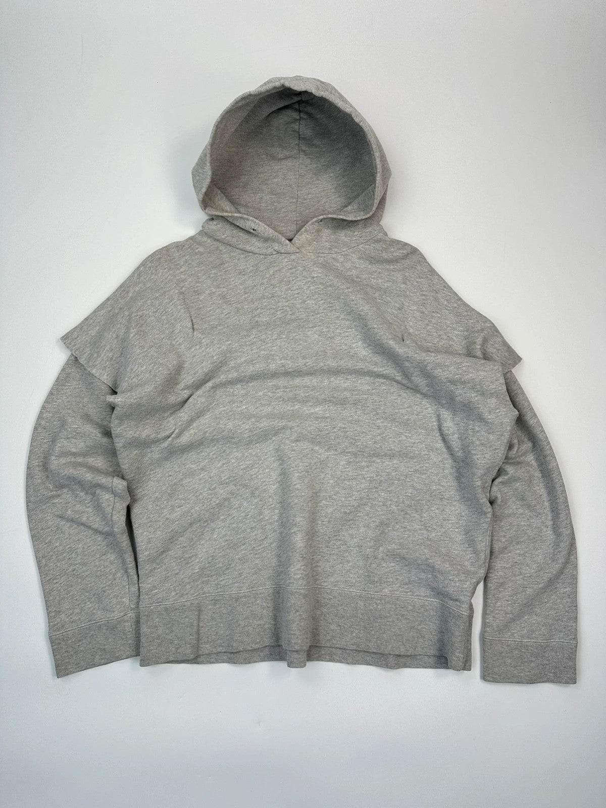 MM6 Margiela FW2017 Grey Hoodie Cuted Sleeves