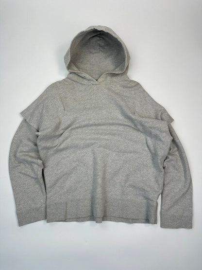 MM6 Margiela FW2017 Grey Hoodie Cuted Sleeves