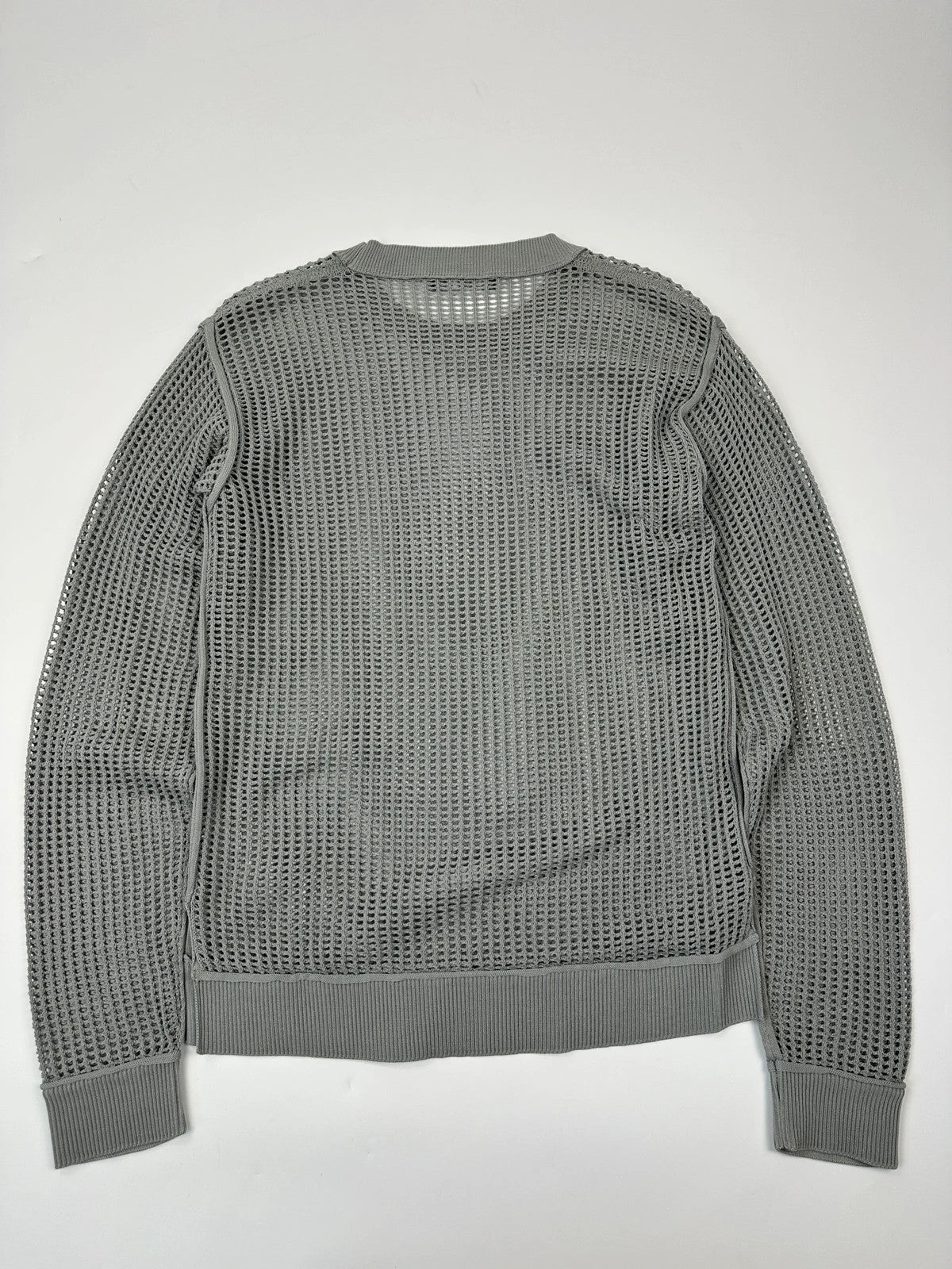 Dolce & Gabbana 00’s Grey Mesh Knit Sweater