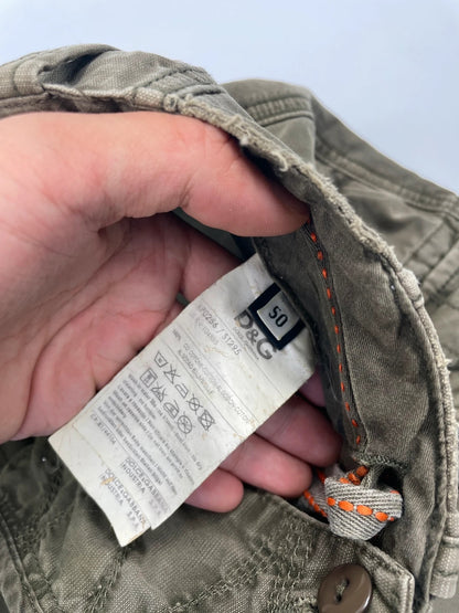 Dolce Gabbana FW2006 Cargo Military Short Army Khaki Green