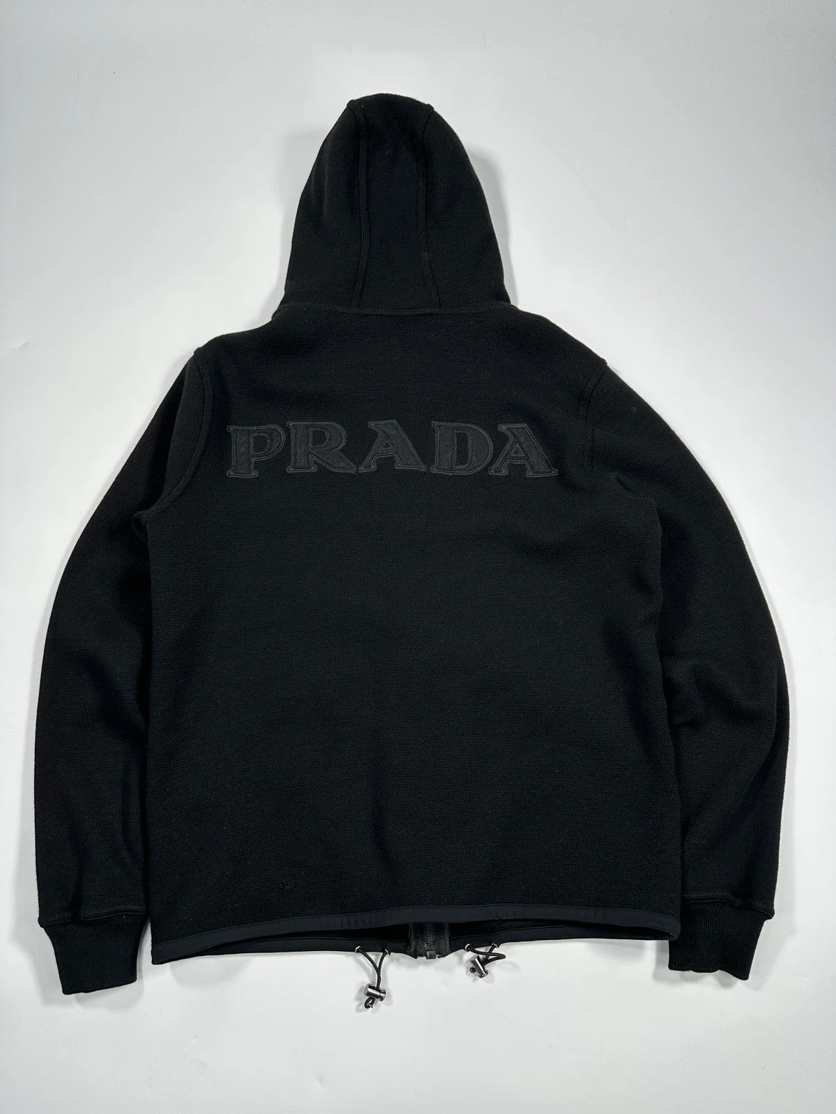 Prada Sport FW2006 Black Wool Hooded Jacket