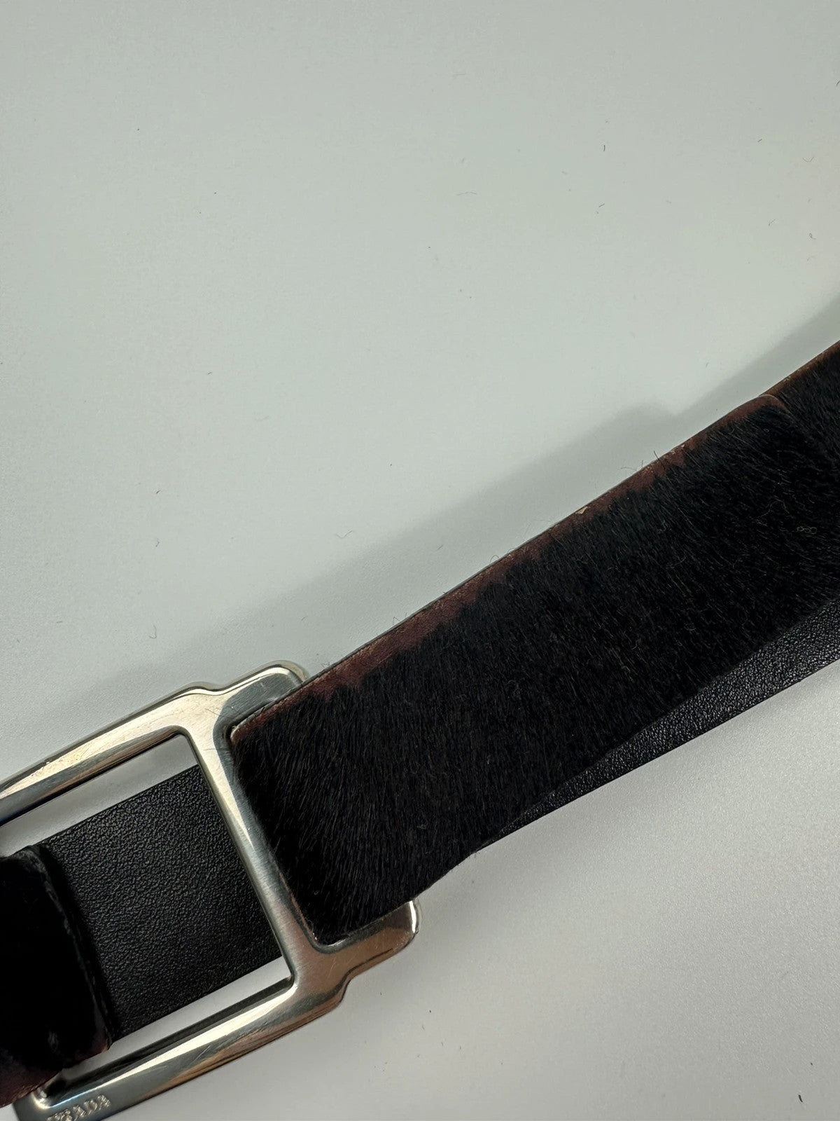 Prada 90´s Brown Fur Belt