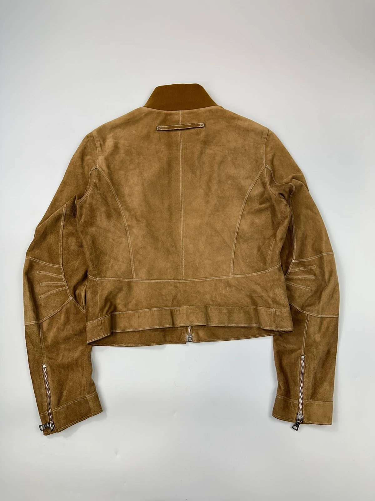 Prada Sport SS2002 Beige Suede Light Boxy Jacket